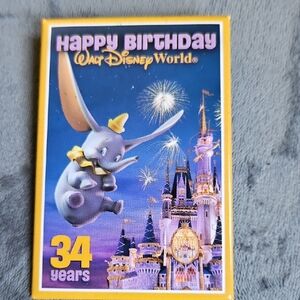 Disney Dumbo Happy 34th Birthday WDW Button